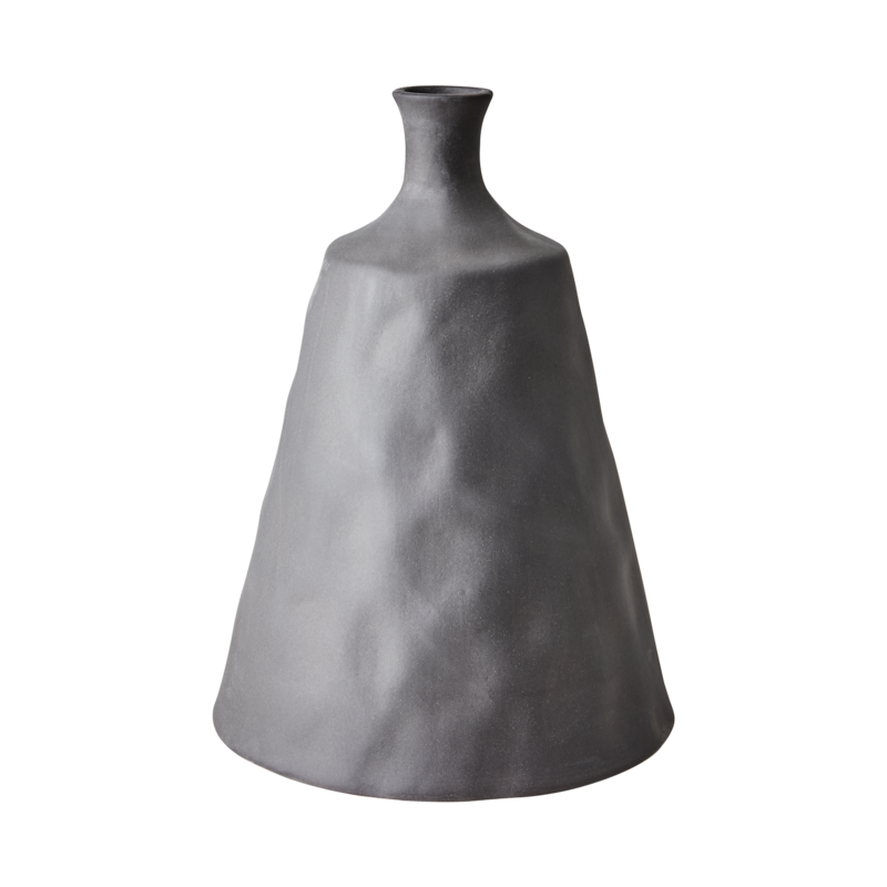 vase céramique gris