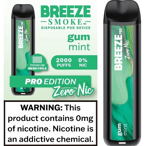 BREEZE PRO 0 NIC - SPEARMINT 10/CT