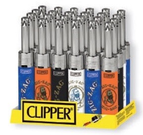 CLIPPER LIGHTER MINI TUBE ZIG ZAG 24/CT