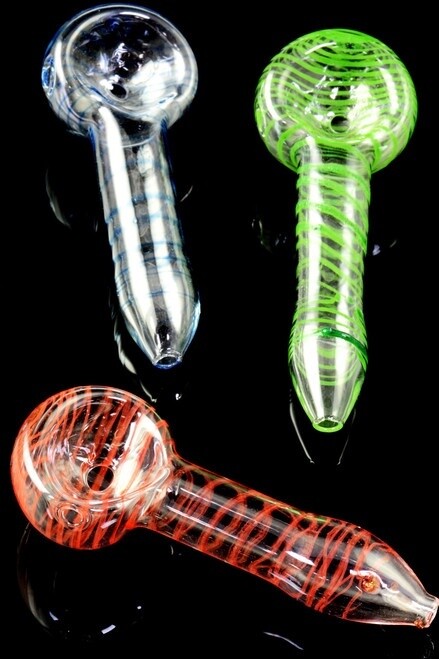 4IN GLASS HAND PIPE 24/CT