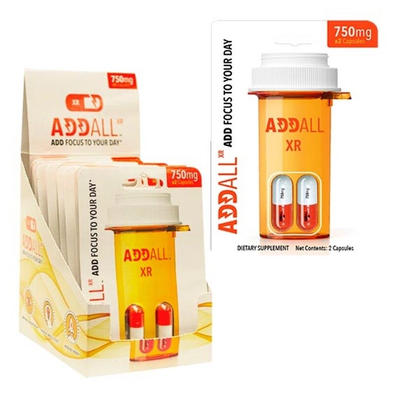 ADDALL XR CAPSULES ADD FOCUS TO YOUR DAY 750MG 2 CAPSULES 12/CT