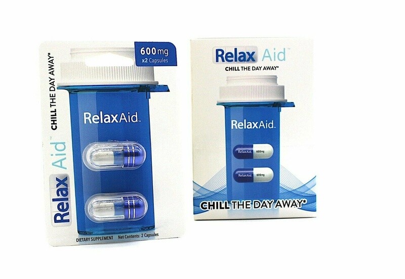 RELAX AID CHILL THE DAY AWAY DIETARY SUPPLEMENT 2 CAPSULES 600MG 6/CT