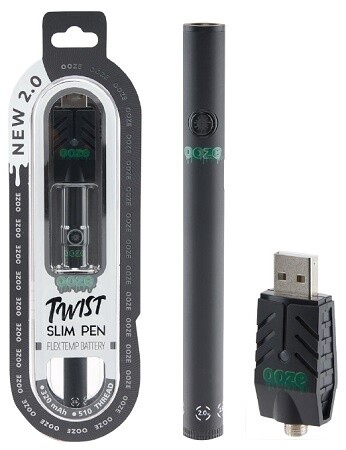OOZE SLIM TWIST PEN 2.0 BLACK