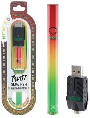 OOZE SLIM TWIST PEN 2.0 RASTA