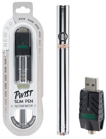 OOZE SLIM TWIST PEN 2.0 COSMIC CHROME