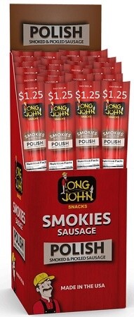 LONG JOHN SNACKS POLISH SAUSAGE 24/CT