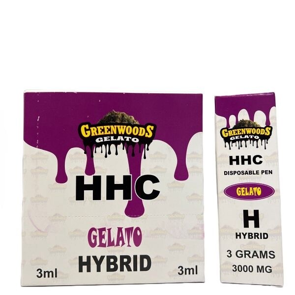 GREENWOODS GELATO HYBRID HHC 3ML 3000MG 9/CT