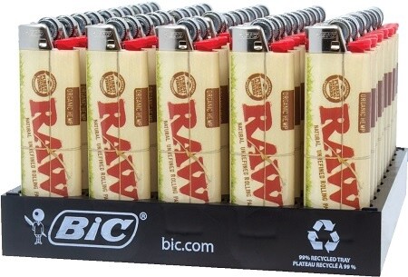 RAW BIC LIGHTER ORGANIC HEMP 50/CT