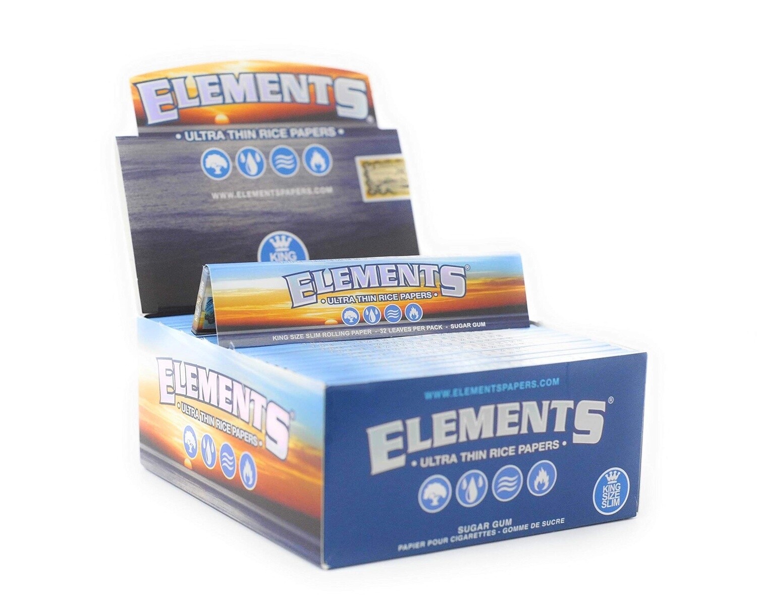 ELEMENTS PAPERS KING SIZE WIDE 50/CT