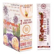 FLORAPASSION HIGH HEMP ORGANIC WRAPS NATURAL CBD'S 2 WRAPS 25/CT