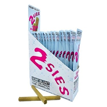 HEMP BLUNT 2 PACK FOIL POUCH HEMP CIGARILLOS GRAPE KUSH 2 SIES 15/CT