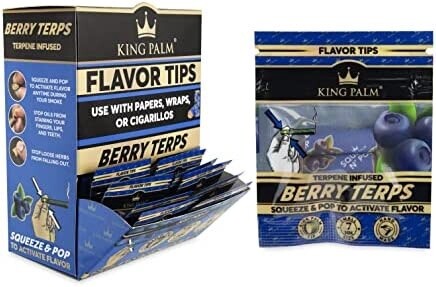 KING PALM FLAVOR TIPS BERRY TERPS 7MM 50/CT