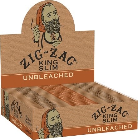 ZIG ZAG UNBLEACHED KING SLIM (BROWN PAPERS) 24/CT