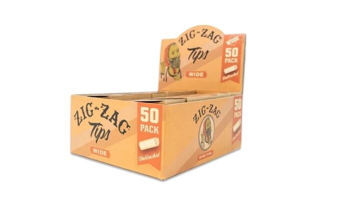 ZIG ZAG UNBLEACHED TIPS WIDE 50/CT