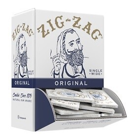 ZIG ZAG SINGLE WIDE WHITE DISPLAY 48/CT