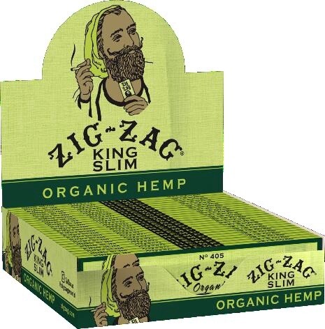 ZIG ZAG ORGANIC HEMP KING SLIM 24/CT