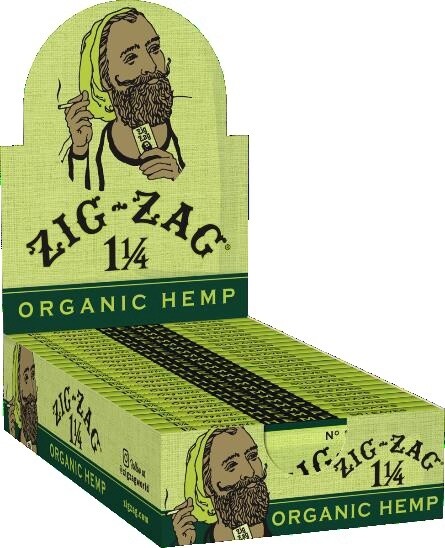 ZIG ZAG ORGANIC HEMP 1 1/4 24/CT