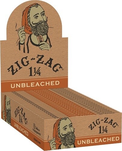 ZIG ZAG *UNBLEACHED* 1 1/4 BROWN PAPERS 24/CT