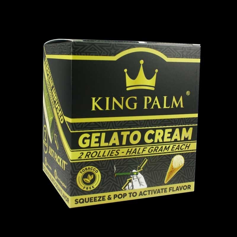 KING PALM ROLLIES GELATO CREAM HALF GRAM EACH 20/CT