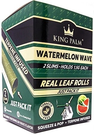 KING PALM SLIM ROLLS WATERMELON 20/CT