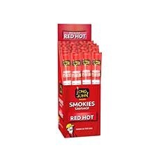 LONG JOHN SNACKS SMOKIES SAUSAGE RED HOT 24/CT