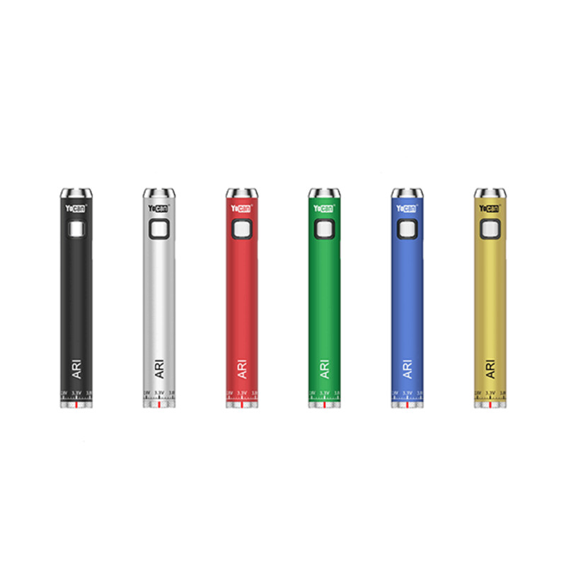 YOCAN ARI ADJUSTABLE VOLTAGE BATTERY 650MAH MIXED COLORS 20/PC