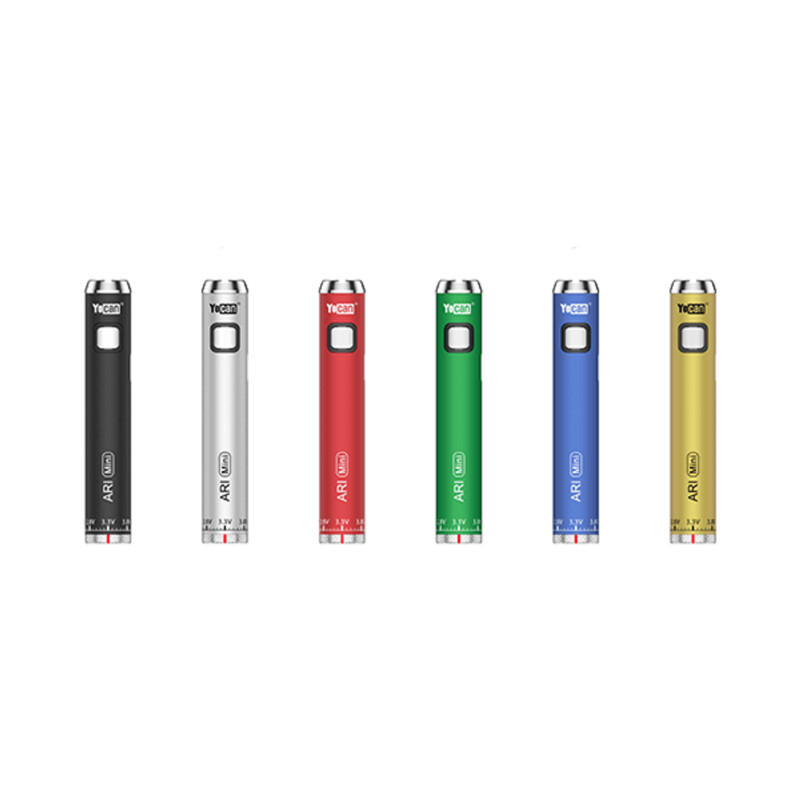 YOCAN ARI MINI ADJUSTABLE VOLTAGE BATTERY 400MAH MIXED COLORS 20/PC