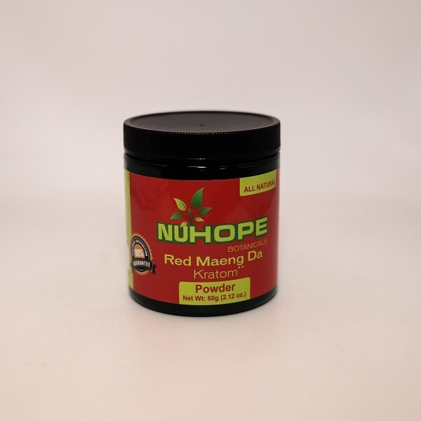 NUHOPE BOTANICALS RED MAENG DA KRATOM POWDER 60G ALL NATURALS