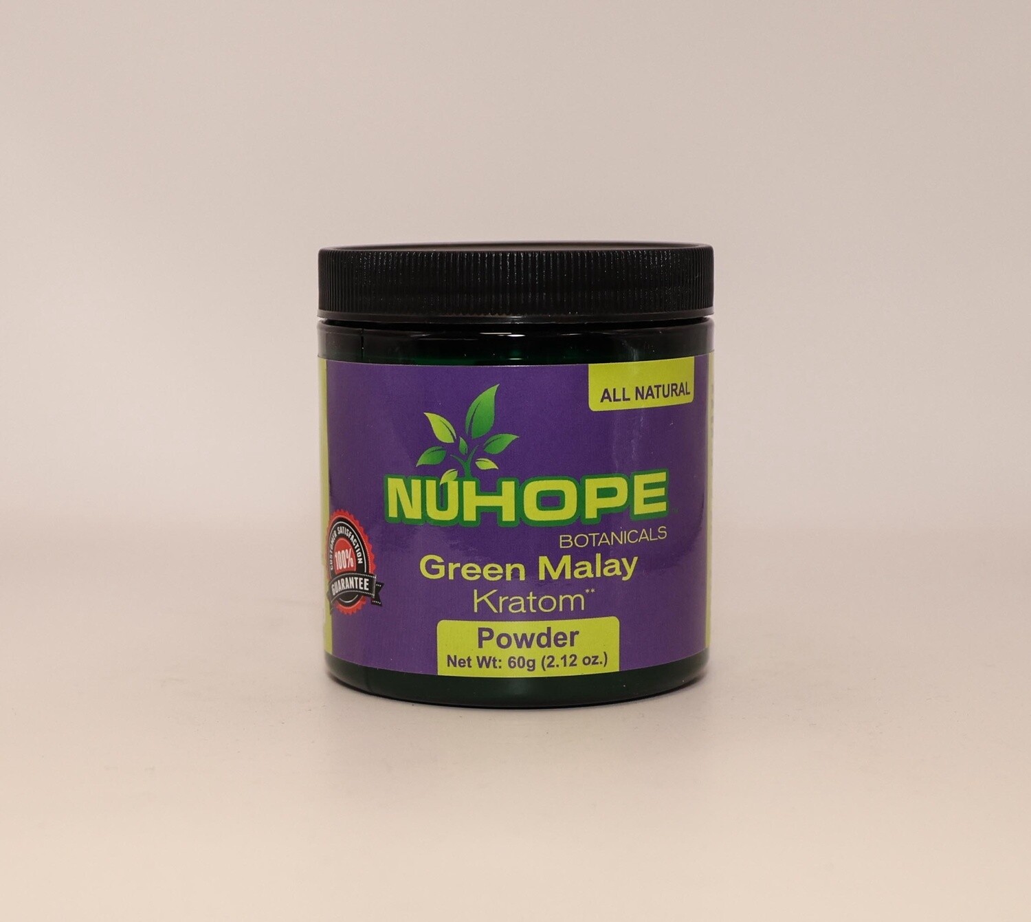 NUHOPE BOTANICALS GREEN MALAY KRATOM POWDER 60G ALL NATURALS