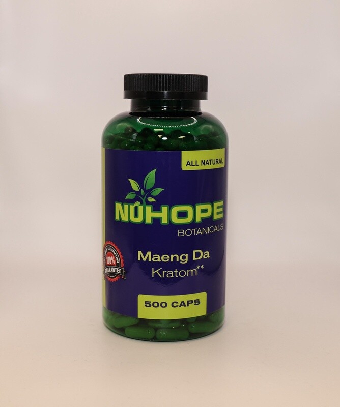 NUHOPE BOTANICALS MAENG DA KRATOM 500 CAPS ALL NATURALS