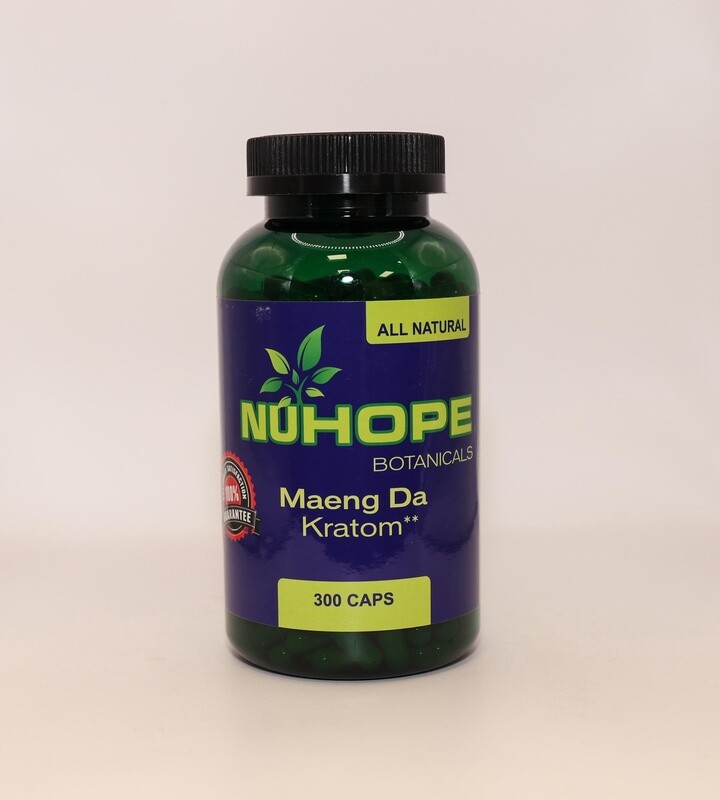 NUHOPE BOTANICALS MAENG DA KRATOM 300 CAPS ALL NATURALS