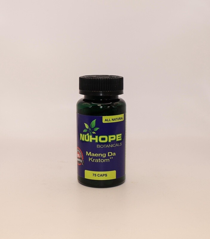 NUHOPE BOTANICALS MAENG DA KRATOM 75 CAPS ALL NATURALS