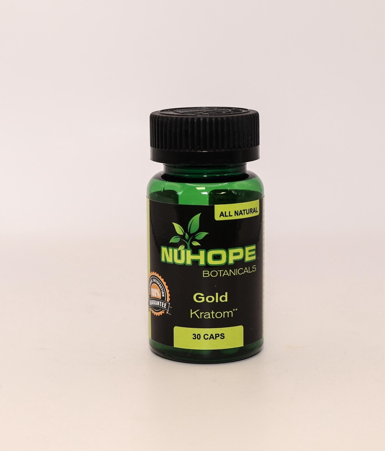 NUHOPE BOTANICALS GOLD KRATOM 30 CAPS ALL NATURALS
