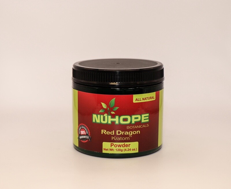 NUHOPE BOTANICALS RED DRAGON KRATOM POWDER 120G ALL NATURALS