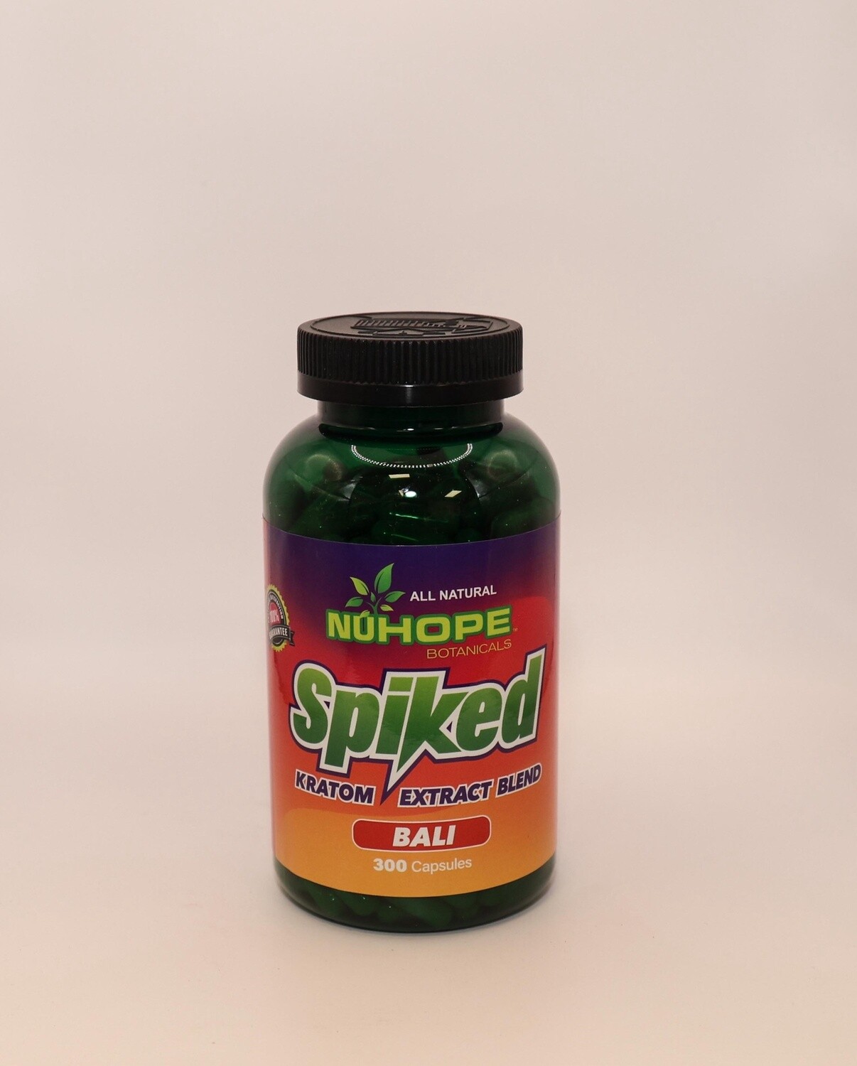 NUHOPE BOTANICALS SPIKED KRATOM EXTRACT BLEND BALI 300 CAPSULES ALL NATURAL