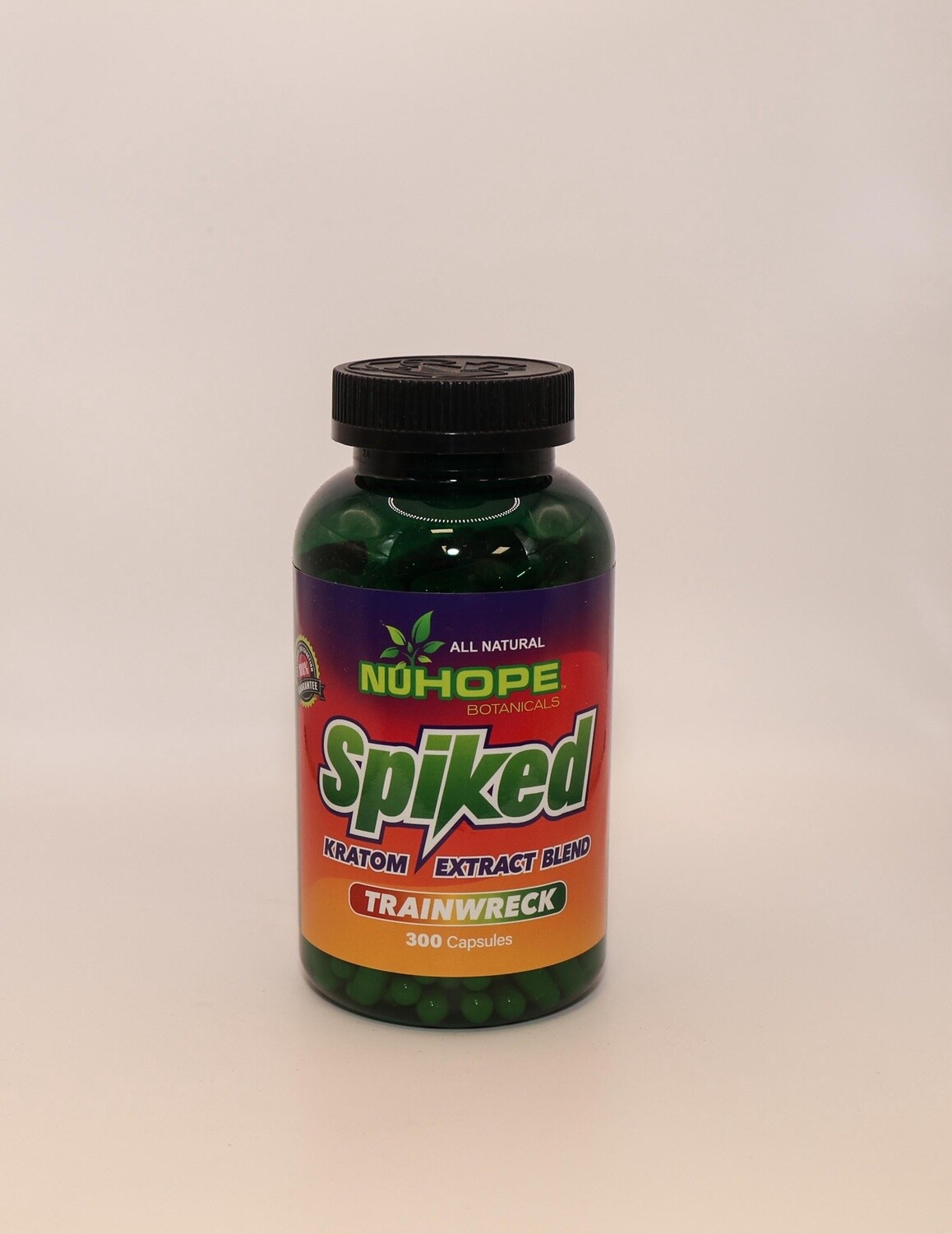 NUHOPE BOTANICALS SPIKED KRATOM EXTRACT BLEND TRAINWRECK 300 CAPSULES ALL NATURAL