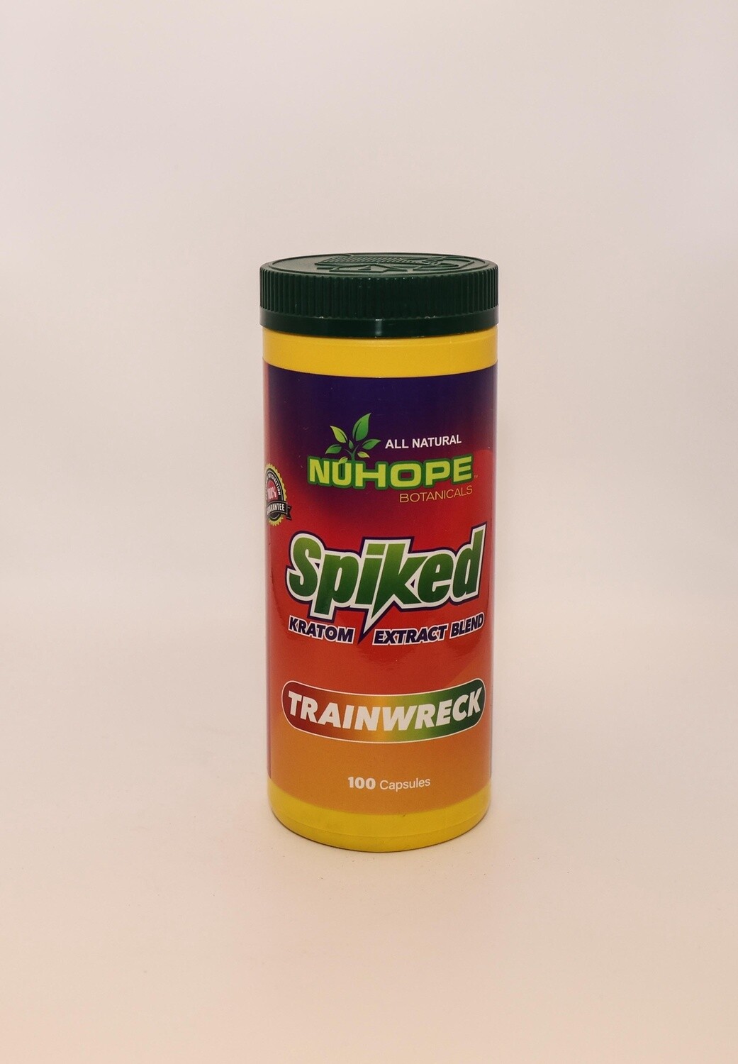 NUHOPE BOTANICALS SPIKED KRATOM EXTRACT BLEND TRAINWRECK 100 CAPSULES ALL NATURAL