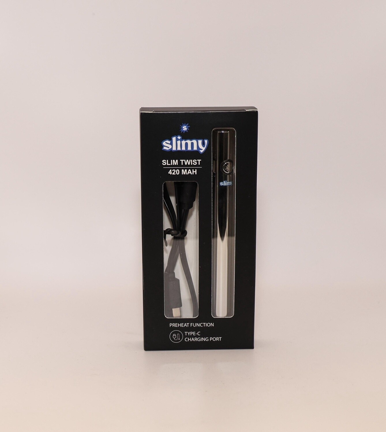 SLIMY SLIM TWIST 420 MAH BATTERY 5/CT SILVER