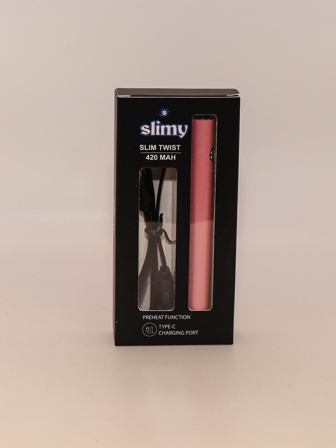 SLIMY SLIM TWIST 420 MAH BATTERY 5/CT PINK