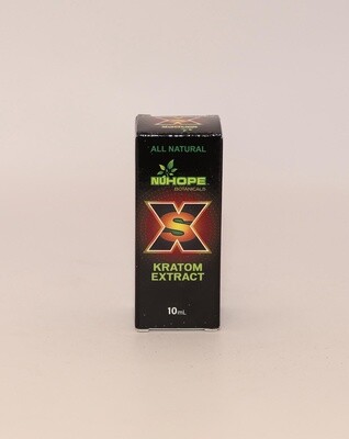 NUHOPE BOTANICALS XS KRATOM EXTRACT SHOTS 10ML PER SHOT 12/CT