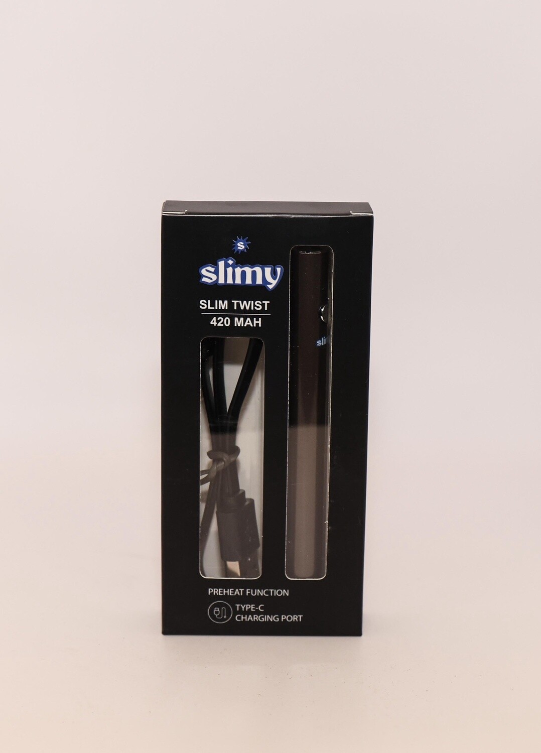 SLIMY SLIM TWIST 420 MAH BATTERY 5/CT CHARCOAL