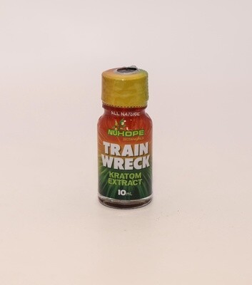 NUHOPE BOTANICALS KRATOM EXTRACT SHOTS TRAINWRECK 10ML PER SHOT 12/CT