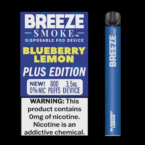 BREEZE PLUS 0 NIC - BLUEBERRY LEMON 10/CT