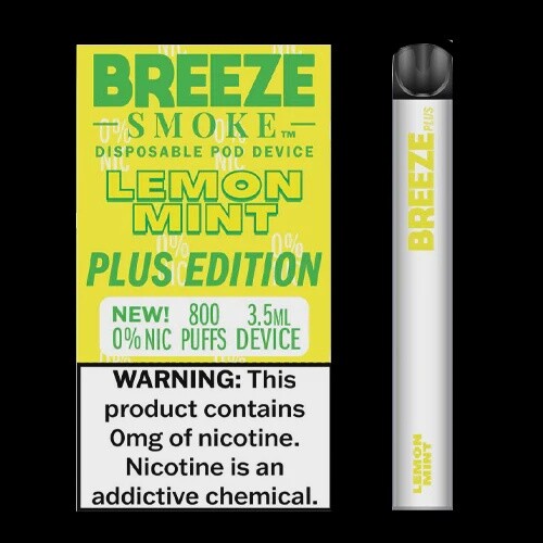 BREEZE PLUS 0 NIC - LEMON MINT 10/CT