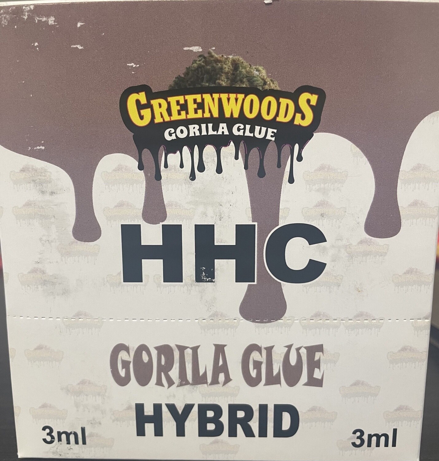GREENWOODS GORILA GLUE HYBRID HHC 3ML 3000MG 9/CT