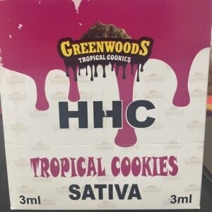 GREENWOODS TROPICAL COOKIES HHC SATIVA 3ML 3000MG 9/CT