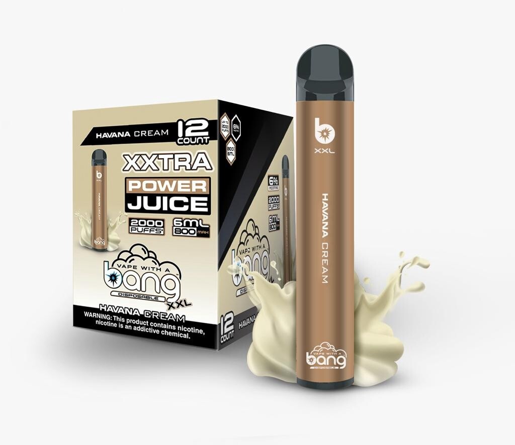 VAPE WITH BANG DISPO XXL HAVANA 6 ML 10/CT