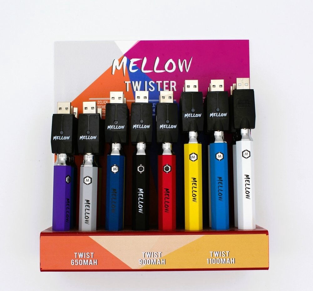 MELLOW TWISTER BATTERY DISPLAY 650MAH/900MAH/1100MAH 24/CT