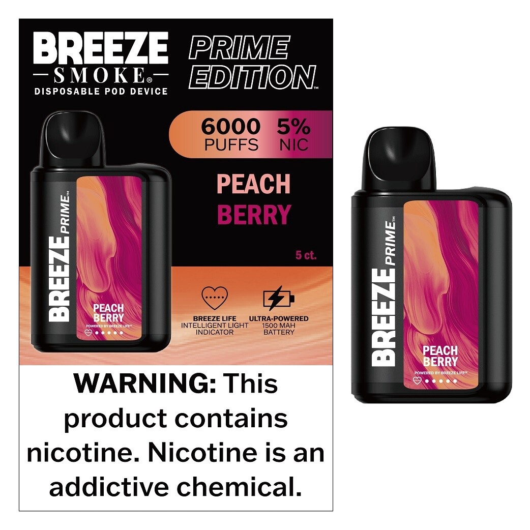 BREEZE PRIME - PEACH BERRY 5/CT