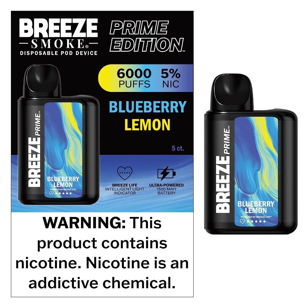 BREEZE PRIME - BLUEBERRY LEMON 5/CT